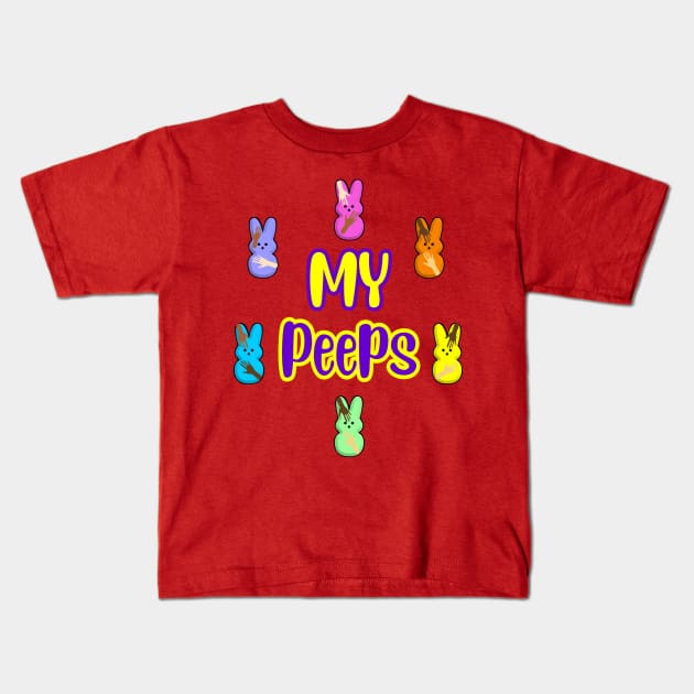 My Peeps Easter T-Shirt, cute bunnies Kids T-Shirt by SidneyTees